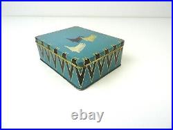 Very Rare Original German Bauhaus Suprematism Avantgarde Art Deco Tin Box 30s