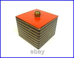 Very Rare Original German Bauhaus Tin Box De Stjil Art Deco Case Geometric