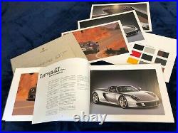 Very Rare Porsche Factory Carrera GT Hardback Brochure in Original Sealed Box