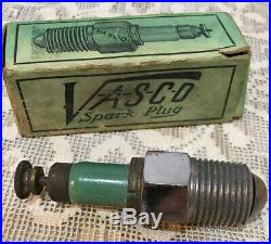Very Rare, Vintage VASCO Spark Plugs / Original Box