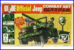 Vintage 1965 GI Joe Official Moto-Rev Combat Jeep withRare As Seen on TV Box Works