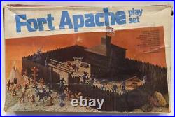 Vintage 1977 Marx Fort Apache Playset # 4202 with Original Box & Rare Instructions