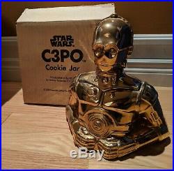 Vintage 1977 Star Wars C-3PO Cookie Jar WithOriginal Box RARE