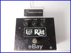 Vintage 1983 ProCo Rat Distortion Effects Pedal Big Box Original LM308 IC Rare