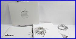 Vintage 2002 Apple iBook A1005 with Original Box and Paperwork Mac Os X Rare G3