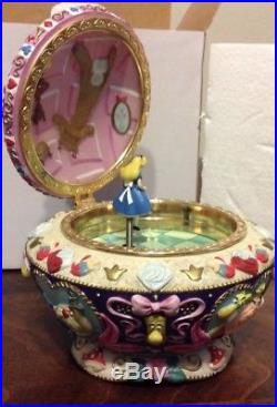 Vintage Alice In Wonderland Jewelry Music Box RARE HTF With ORIGINAL BOX