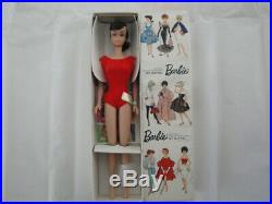 Vintage Barbie Rare Brunette Ponytail #850 NRFB ALL ORIGINAL and BOX
