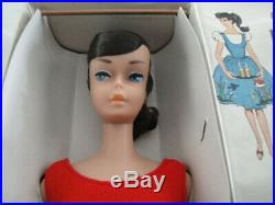 Vintage Barbie Rare Brunette Ponytail #850 NRFB ALL ORIGINAL and BOX