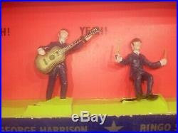 Vintage Beatles Subbuteo Figures With Box! 1964 Complete Set Super Rare! Look