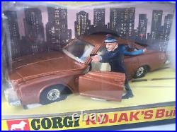 Vintage Corgi toys 290 Kojak Buick Regal in original Box rare MIB Bang Bang