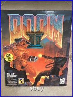 Vintage Doom II (PC, 1994) The Original Rare Big Box 3.5Disks Release