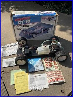 Vintage Duratrax GT-10 2WD RARE RC NITRO/OS Motor With Original BOX & Decals