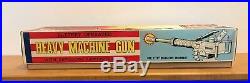 Vintage Japan Tn Nomura Battery Operated Heavy Machine Gun In Original Box Rare