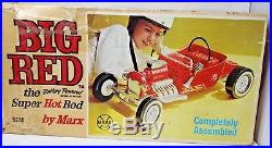 Vintage Marx Big Red Hot Rod Ford T-Bucket Rare W Original Box 1960's