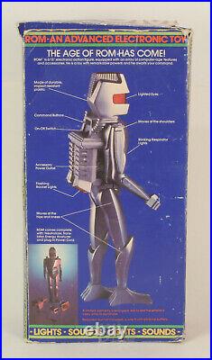 Vintage Mattel Rom Space Knight With Original Box 1979 Very Rare Robot