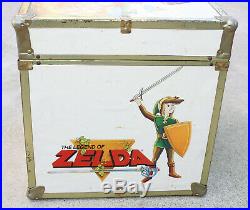 Vintage Original Nintendo Zelda Super Mario Bros Toy Chest Wooden Box Trunk RARE