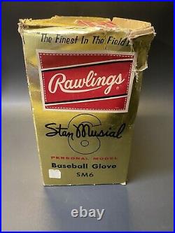 Vintage RARE 1962 Stan Musial Personal Model 6 Baseball Glove with Original Box