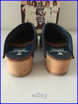 Vintage RARE 1970s ABBA CLOGS BY TRETORN WITH ORG BOX, MFG. IN SWEDEN