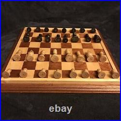 Vintage Rare American Horn McCrillis Chess Set 2.8 K Original Box