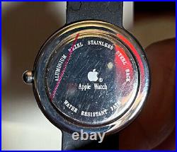 Vintage Rare Genuine Analog Apple Watch Original Box 90's (Trash Can Dial) Mint