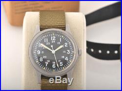 Vintage Rare Hamilton GG-W-113 Military Pilot Watch/Original Box/army uniform