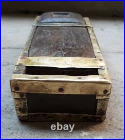 Vintage Rare Original Wooden Goldsmith Weight Measurement Box Scret Compartment