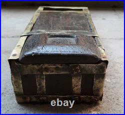 Vintage Rare Original Wooden Goldsmith Weight Measurement Box Scret Compartment