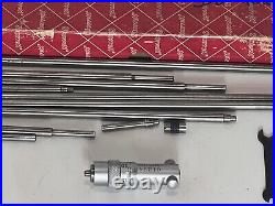 Vintage Rare Starrett 124B Inside Micrometer Machinist Tool Set in Original Box