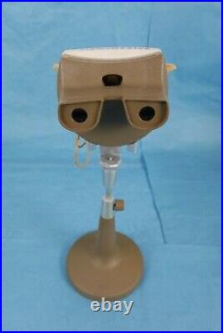 Vintage Rare View-master Model H Lighted Viewer With Beige Stand & Original Box