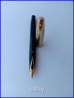 Vintage Sheaffer PFM II Fountain Pen Rare Black 14k Nib Gold with original Box