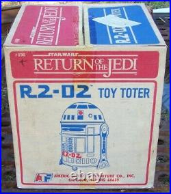 Vintage Star Wars Rare 1983 R2-D2 Toy Toter unassembled in Original Opened Box