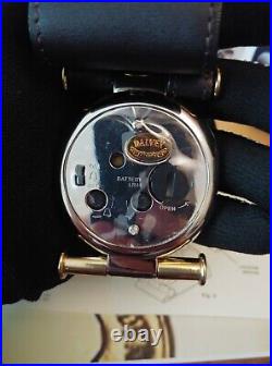 Vintage Travel Clock Dalvey Scotland Quartz Leather Box Documents Alarm Rare Old