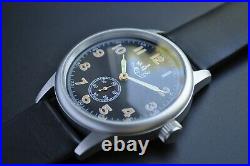 Vintage Watch 1-MCHZ WW-2 Militare Pilot Moda CalPobeda Zim-2602-03 Rare