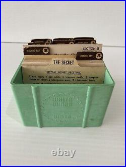 White Wings Recipe Housekeeping Card Box Vintage 1970's Bakelite + Bonus RARE