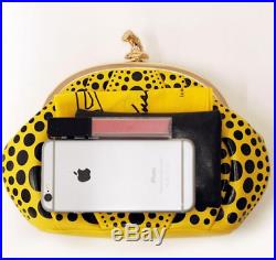 YAYOI KUSAMA Clutch Bag Pumpkin Dot Yellow Rare Special version with limited BOX