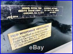 Zenith Royal 7000 Transoceanic Radio Set With Original Box Rare