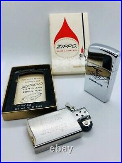 Zippo Lighter Vintage Rare Slim (1969) Brand New With Original Box